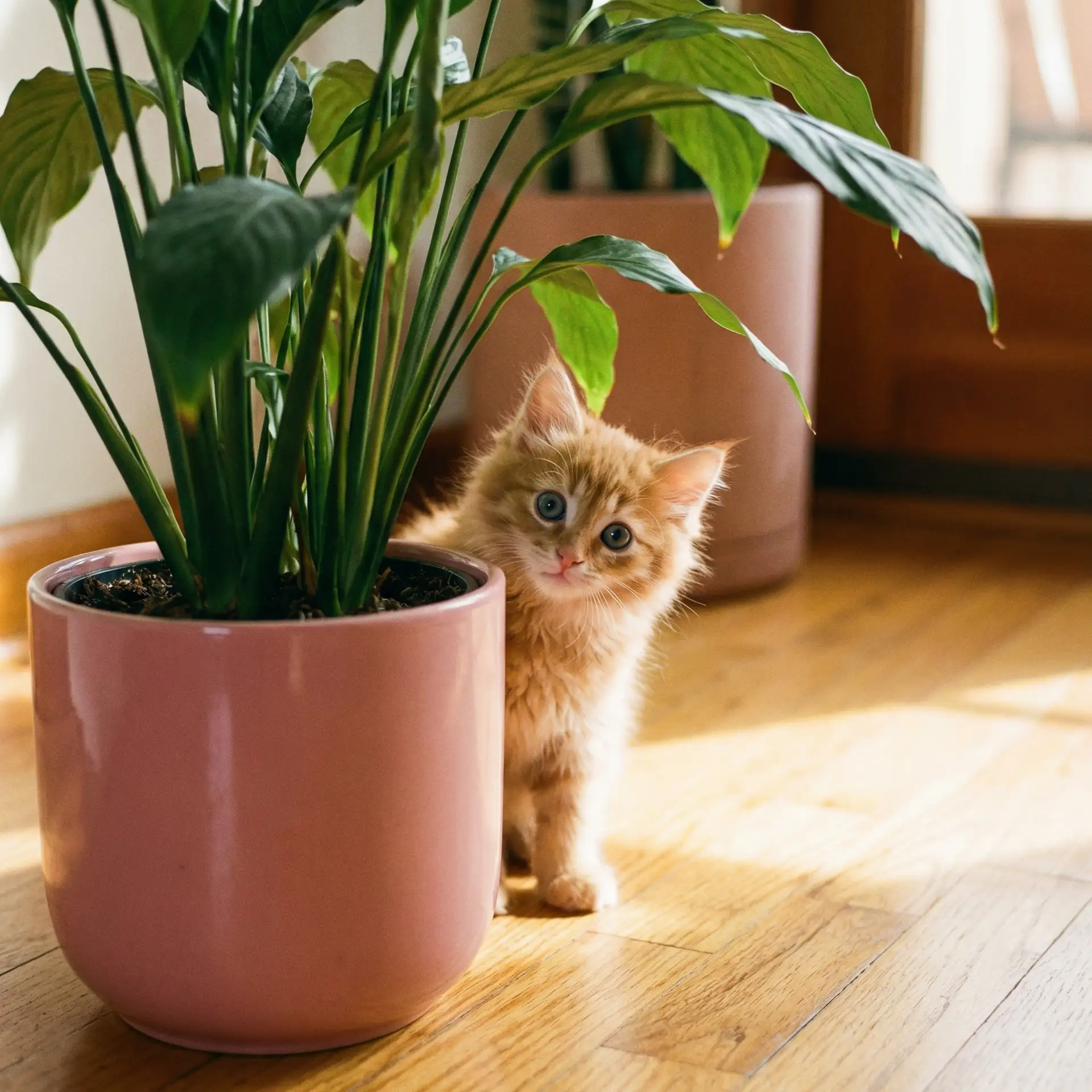 小猫从花盆后探头 - 爱与战争百度影音