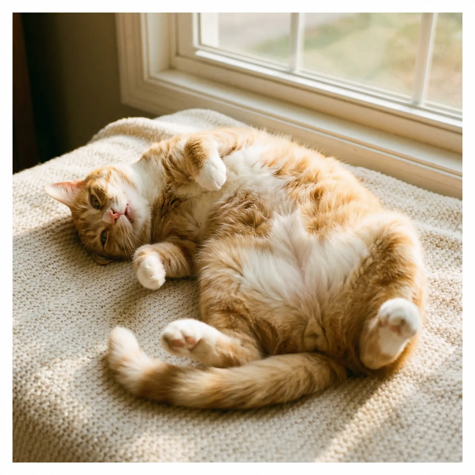 猫咪仰躺露出肚皮 - 爱与战争百度影音
